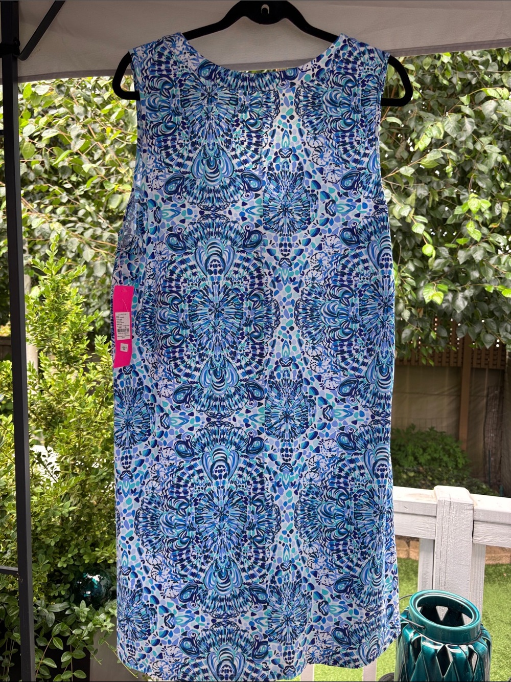 Lilly Pulitzer 🆕 Amina “Call My Shell Phone” Sleeveless V-Neck Dress XL - Picture 2 of 4